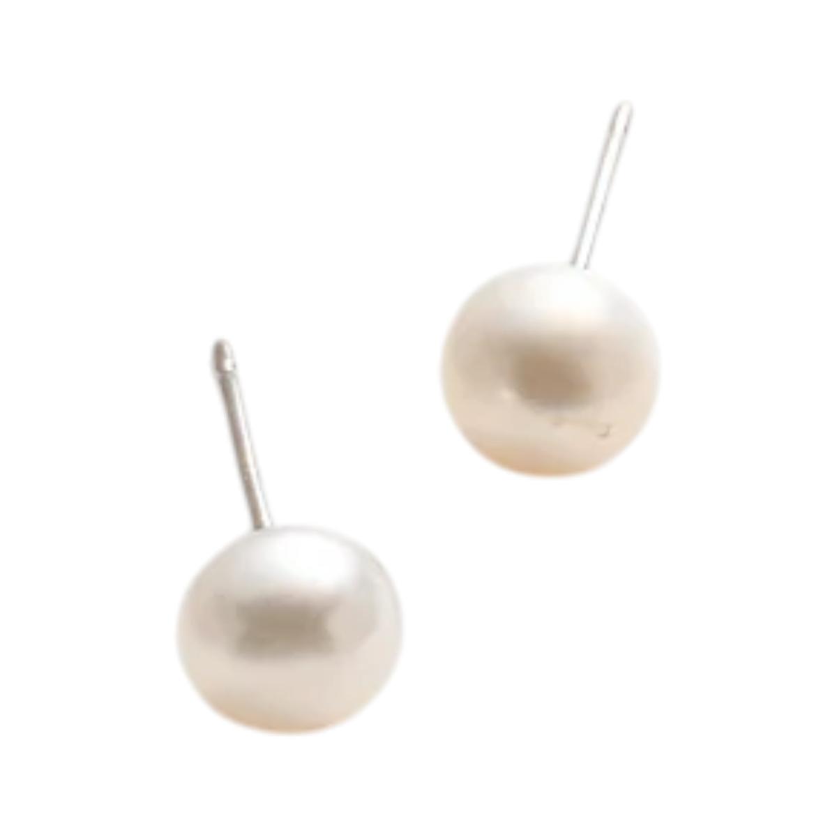 Orecchini a lobo donna in perle di fiume C63