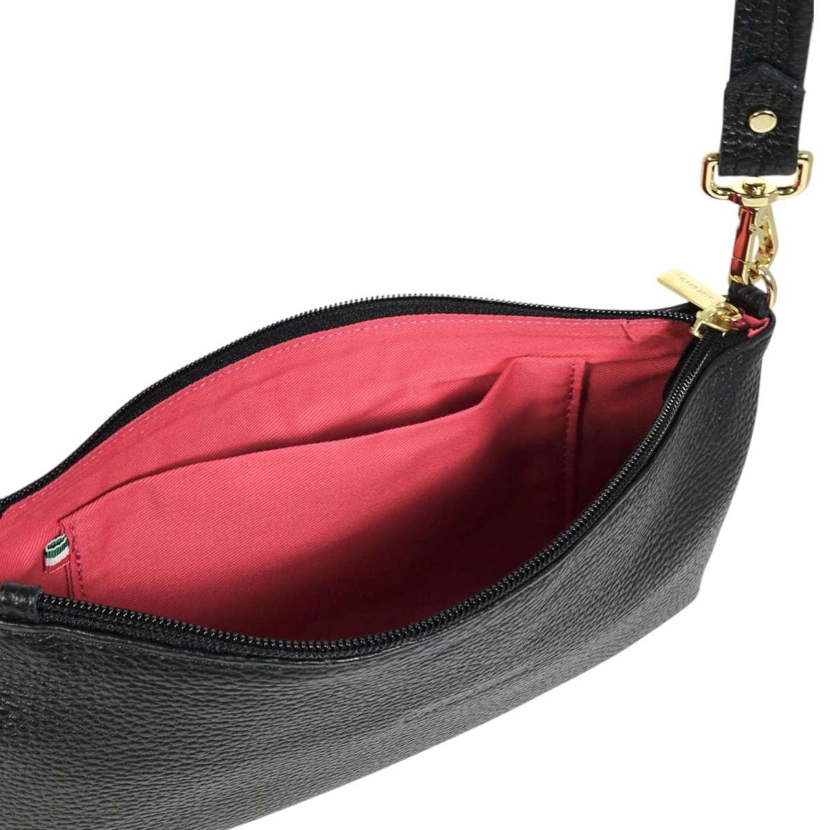 Borsa a spalla donna in vera pelle Made in Italy Capoverde