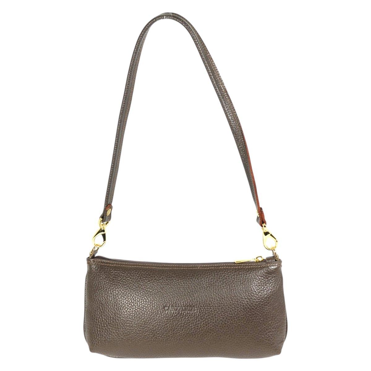 Borsa a spalla donna in vera pelle Made in Italy Capoverde