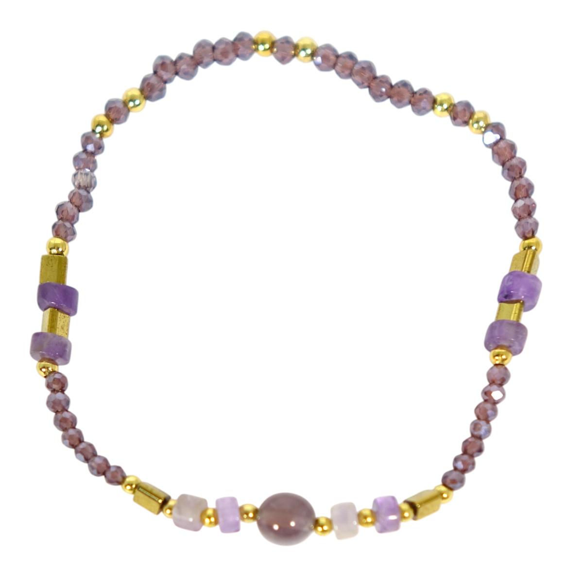 Bracciale donna con pietre in ametista