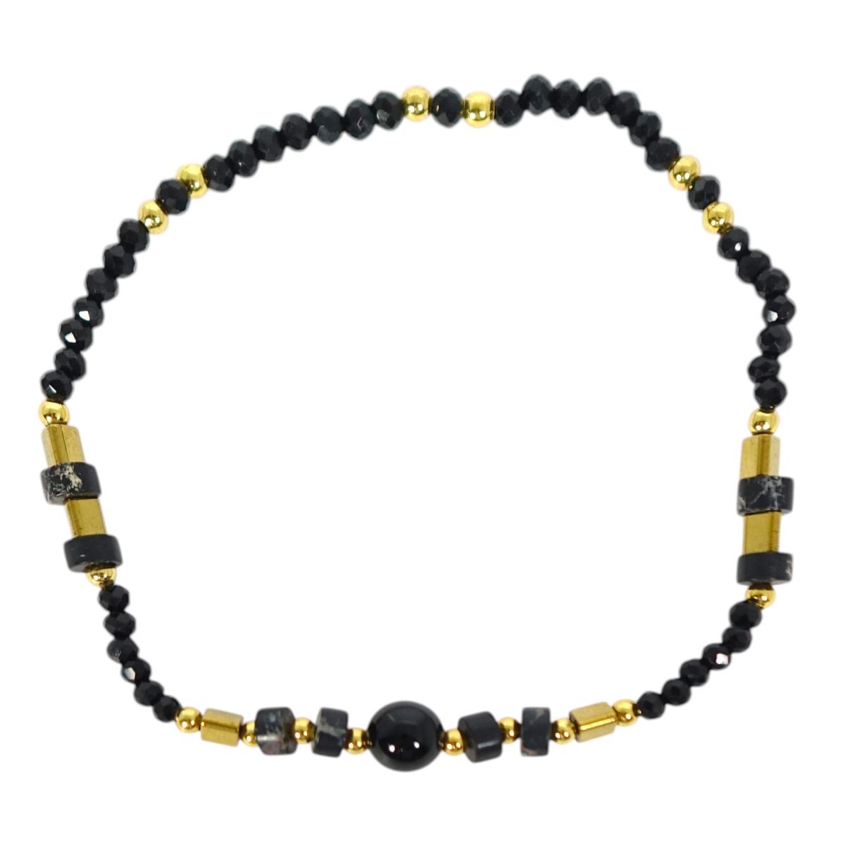 Bracciale donna con pietre in quarzo fume'