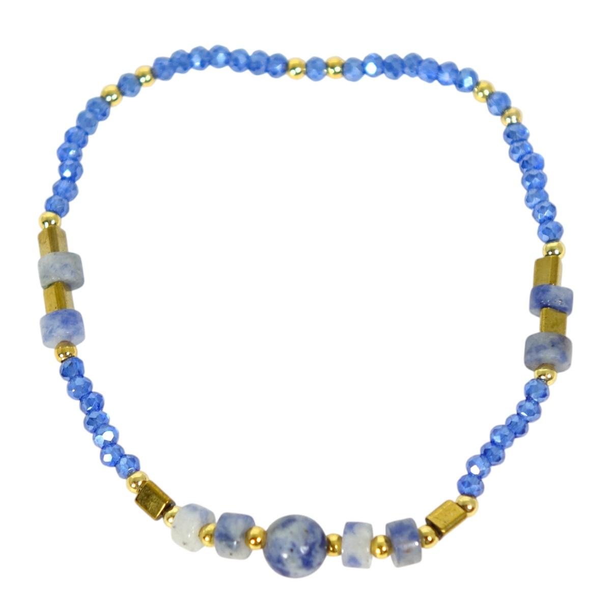 Bracciale donna con pietre in sodalite