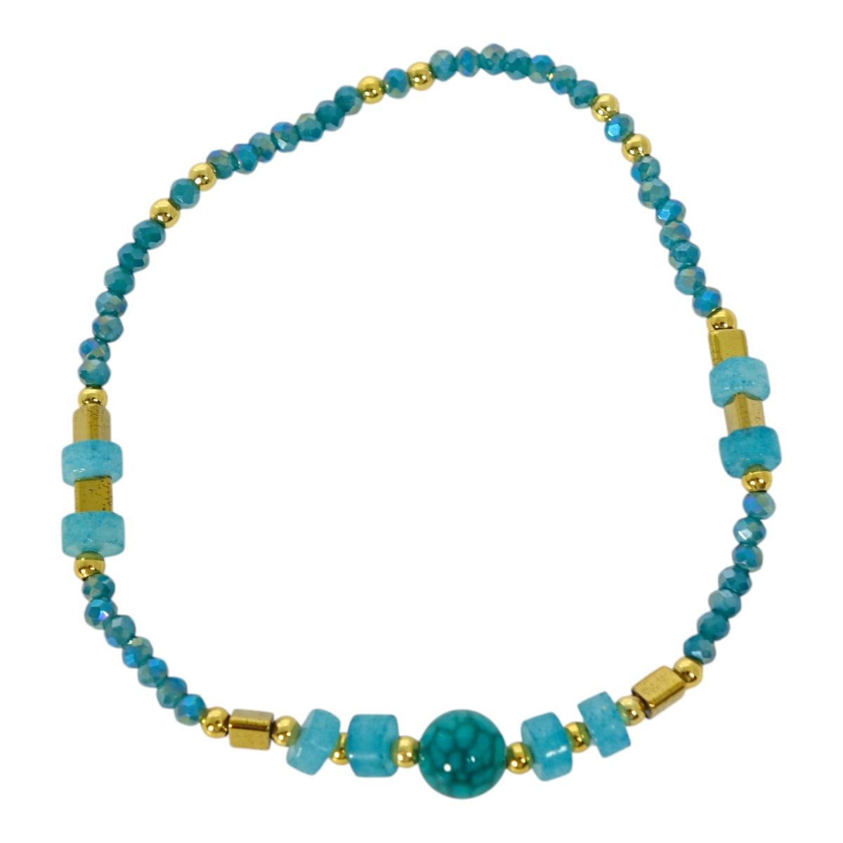 Bracciale donna con pietre in angelite