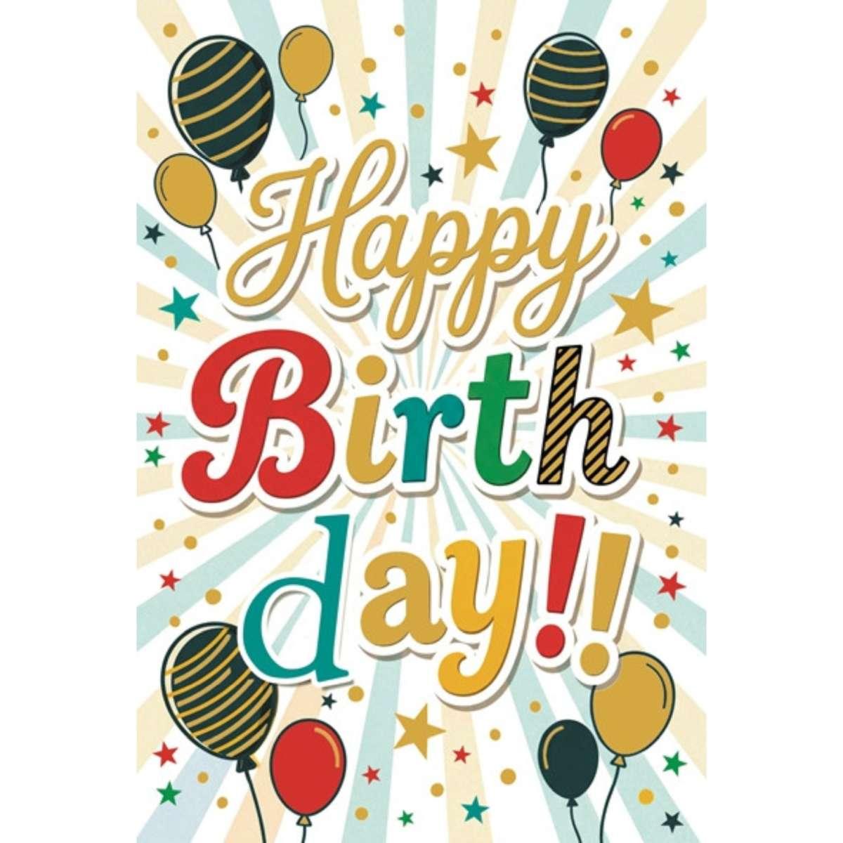 Biglietto auguri due soggetti cupcake e palloncini