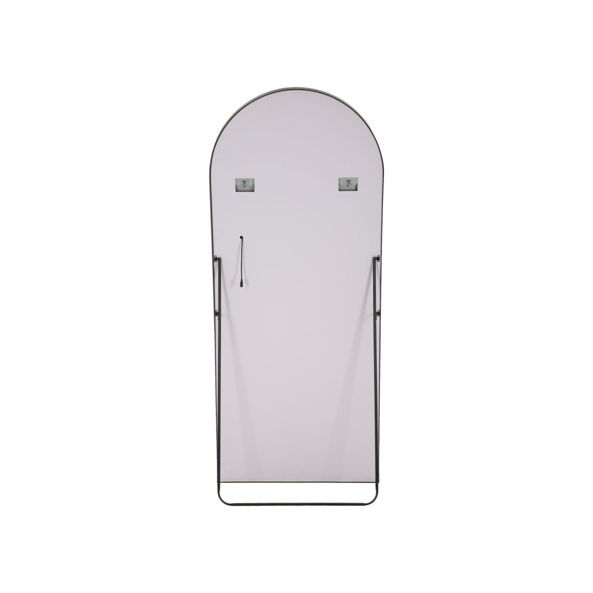 Specchio da terra/muro led black frame arco cm 70x4x170 (3 tonalita' di luce)