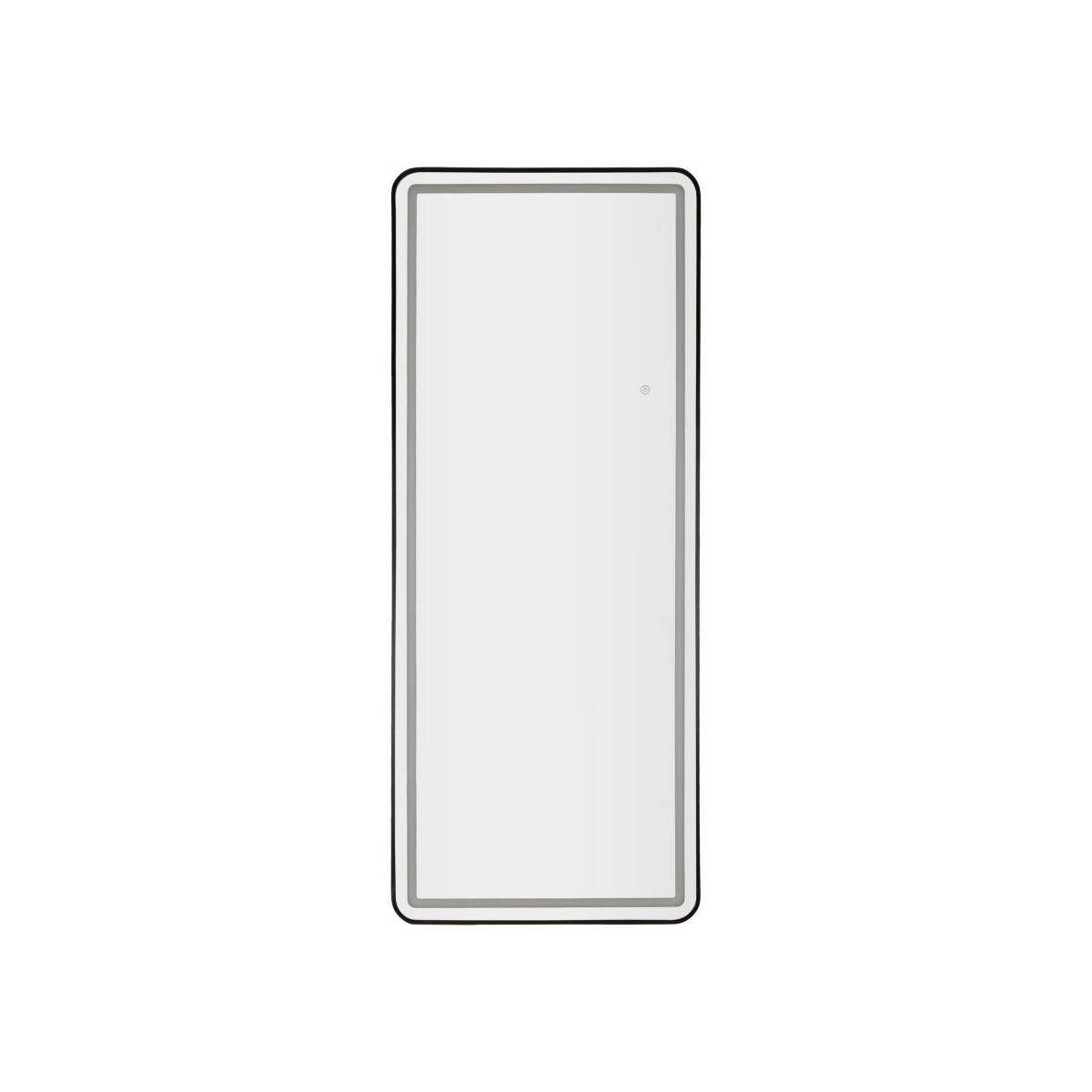 Specchio da terra/muro led black frame rett. cm 70x4x170(3tonalita' di luce)