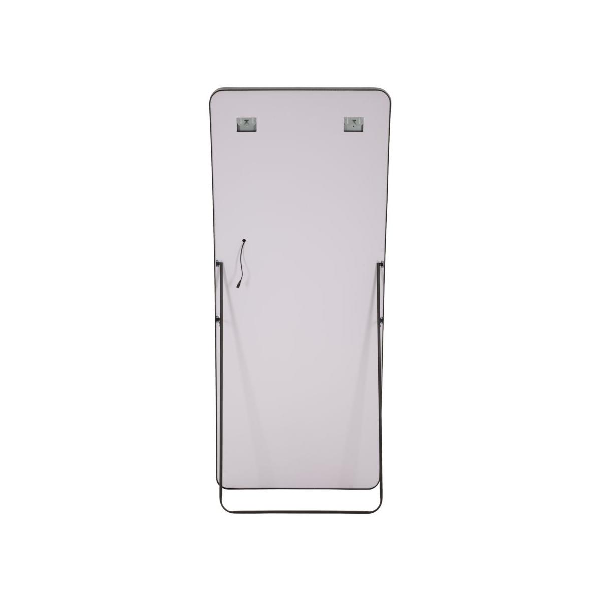 Specchio da terra/muro led black frame rett. cm 70x4x170(3tonalita' di luce)