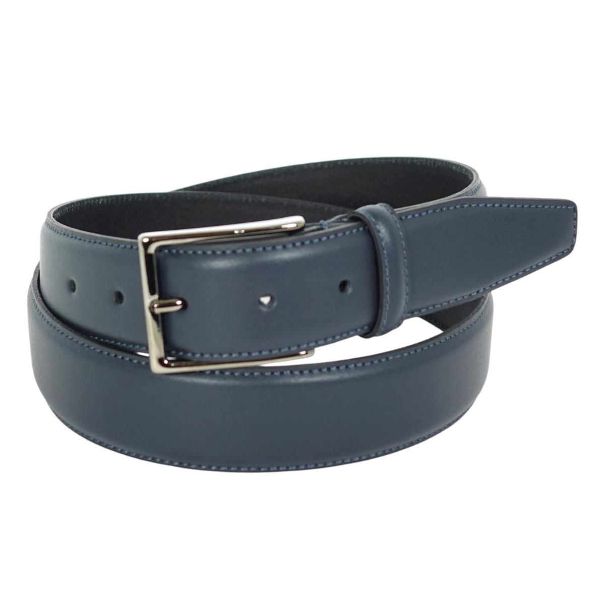 Cintura uomo materiale mirage/crosta bombata e cucita Made in Italy