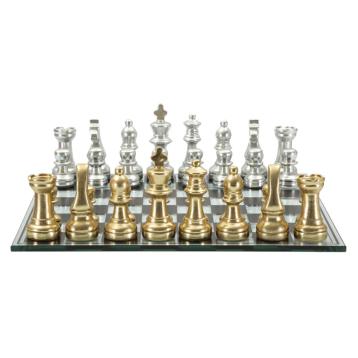Set scacchiera nera/bianca cm 50,5x50,5x14