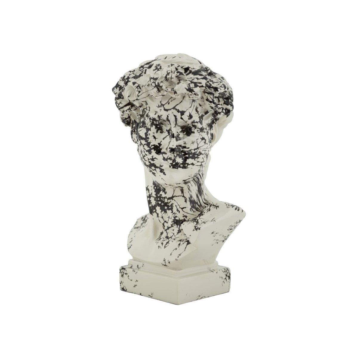 Scultura testa antica okinawa cm 18x16x30