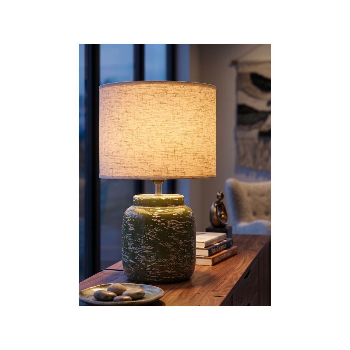Lampada da tavolo hut verde cm Ø 27x47,5