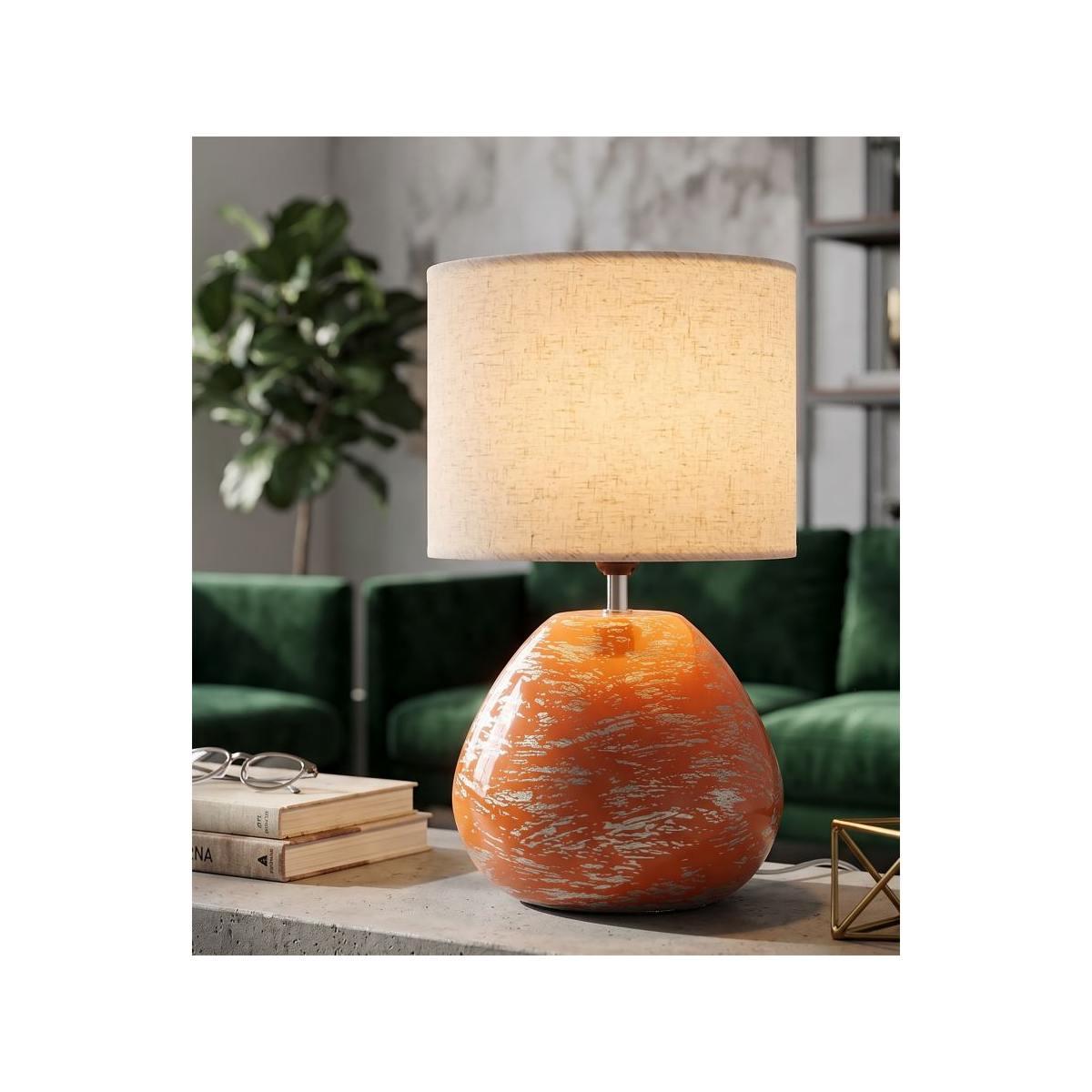 Lampada da tavolo hub arancione cm 30x49