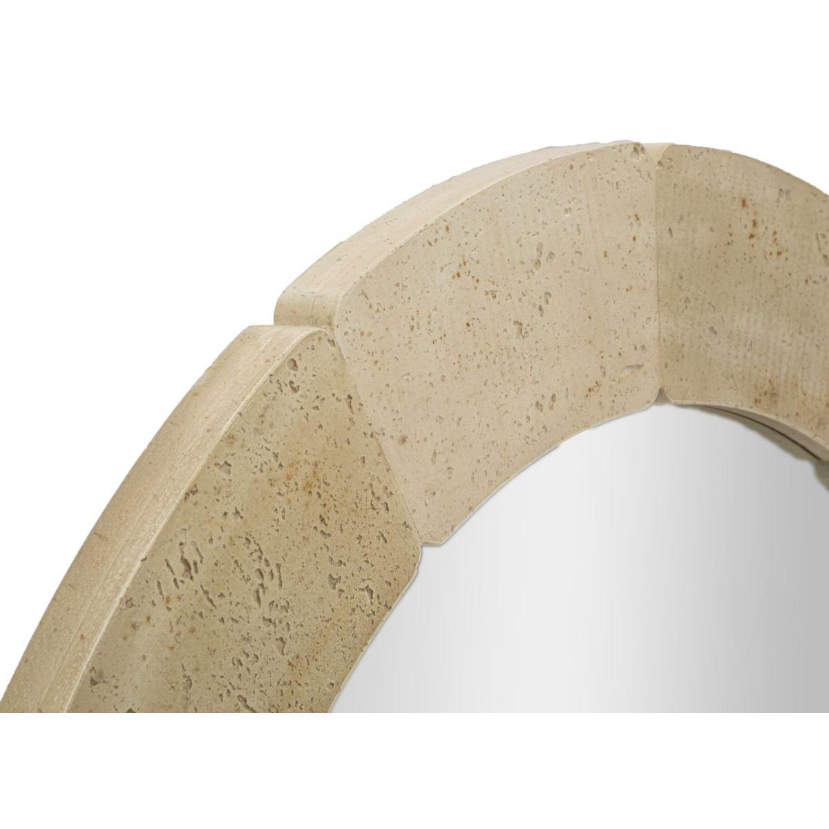 Specchio da muro stones cm Ø 90x2,5  (temperato mis. int. Ø cm 67)