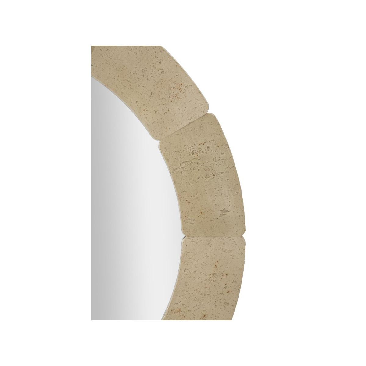 Specchio da muro stones cm Ø 90x2,5  (temperato mis. int. Ø cm 67)