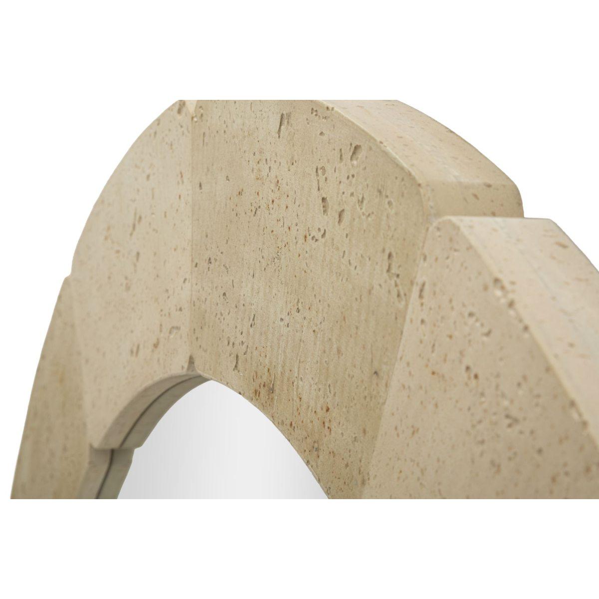 Specchio da muro stones cm Ø 90x2,5  (temperato mis. int. Ø cm 67)