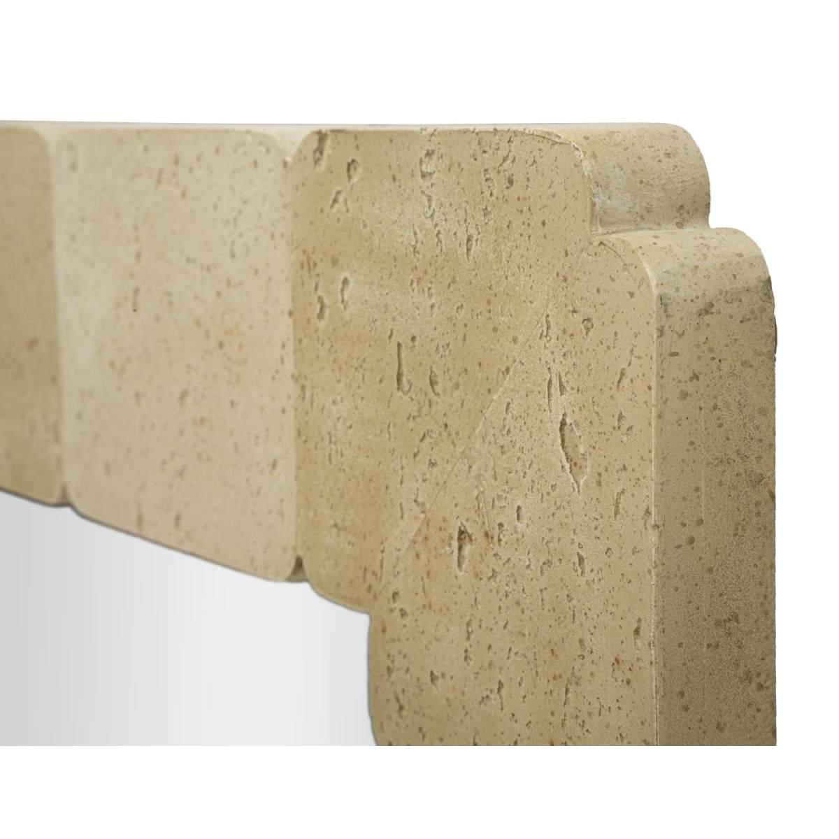 Specchio da muro stones quadrato cm 90x2,5x90 (temperato mis. int. cm 67x67)