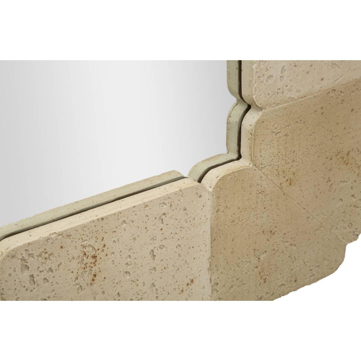 Specchio da muro stones quadrato cm 90x2,5x90 (temperato mis. int. cm 67x67)