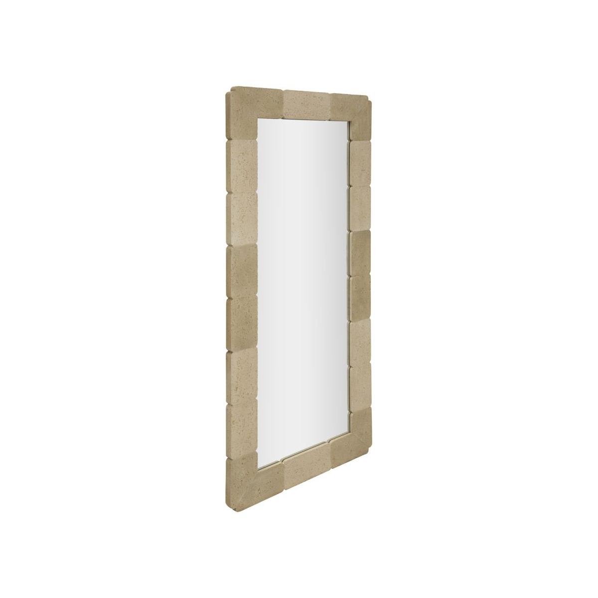 Specchio da muro stones rettangolare cm 70x3x160 (temperato mis. int. Øcm 47x97)