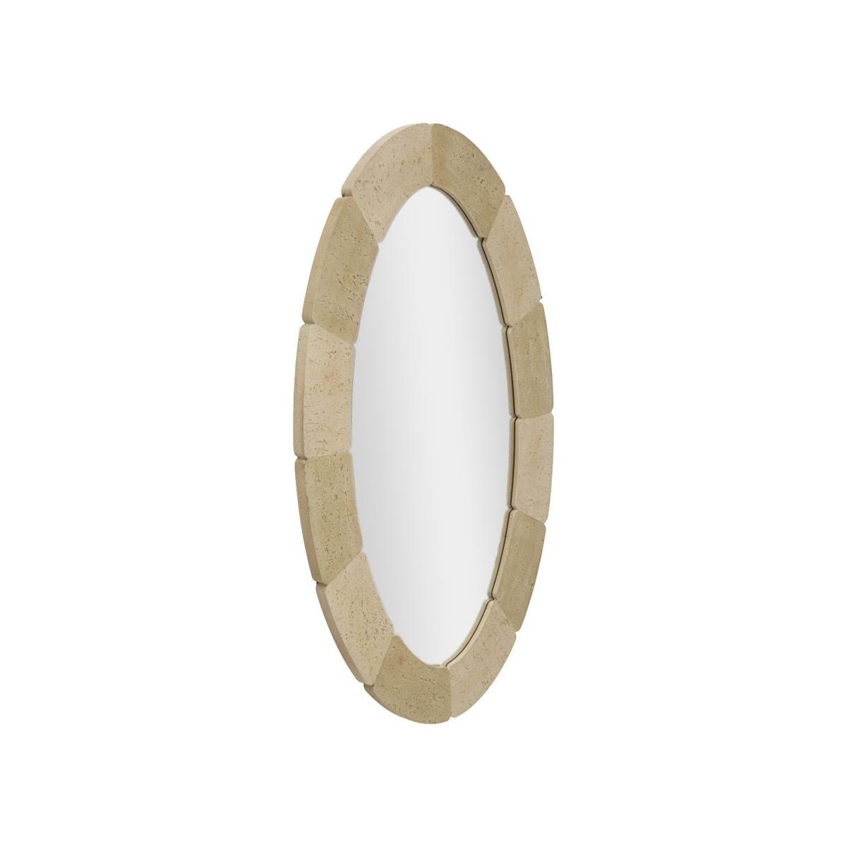 Specchio da muro stones ovale cm 70x3x119,5 (temperato mis. int. Ø cm 47x97)