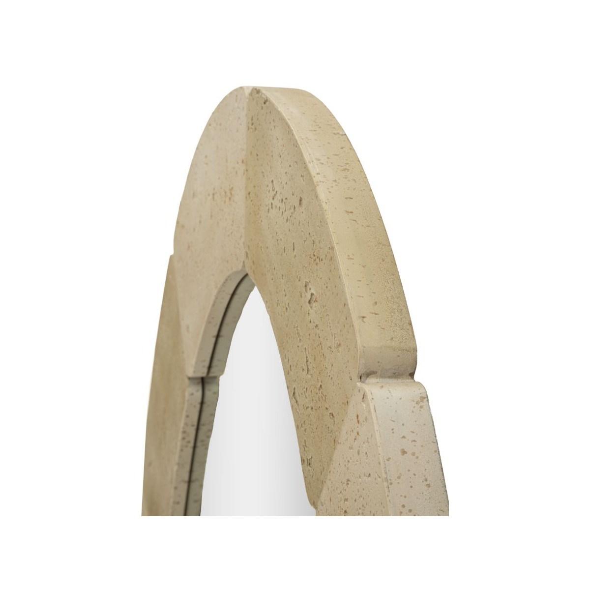 Specchio da muro stones ovale cm 70x3x119,5 (temperato mis. int. Ø cm 47x97)