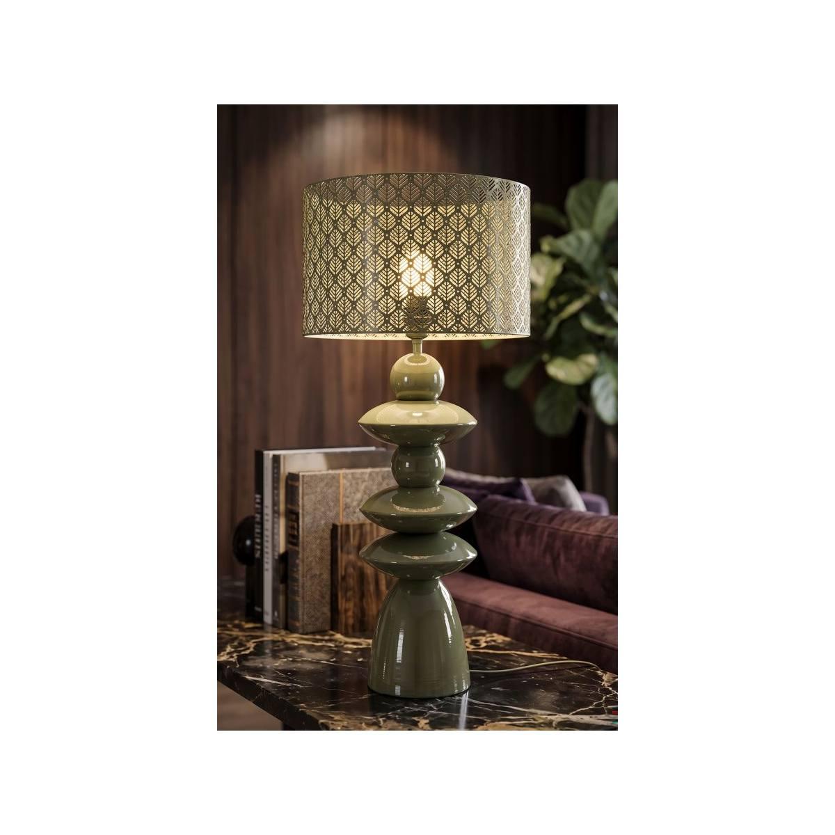 Lampada da tavolo seoul verde cm Ø 33x71