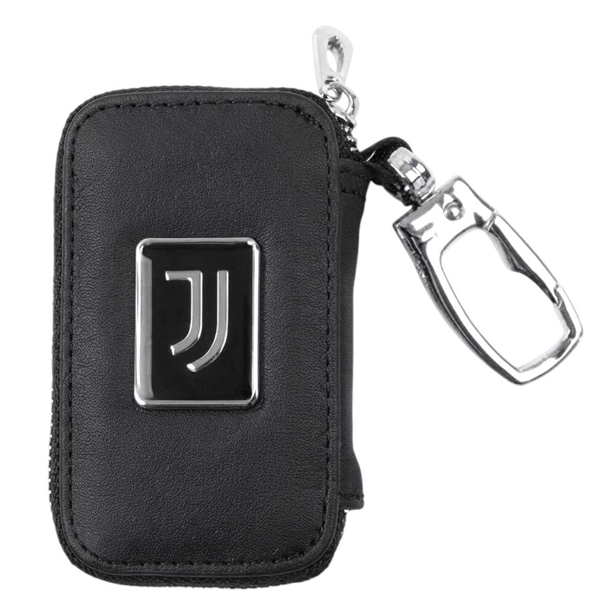 Portachiavi in pelle con zip Juventus