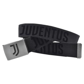 Cintura tessuto sport uomo con fibbia forata con logo Juventus