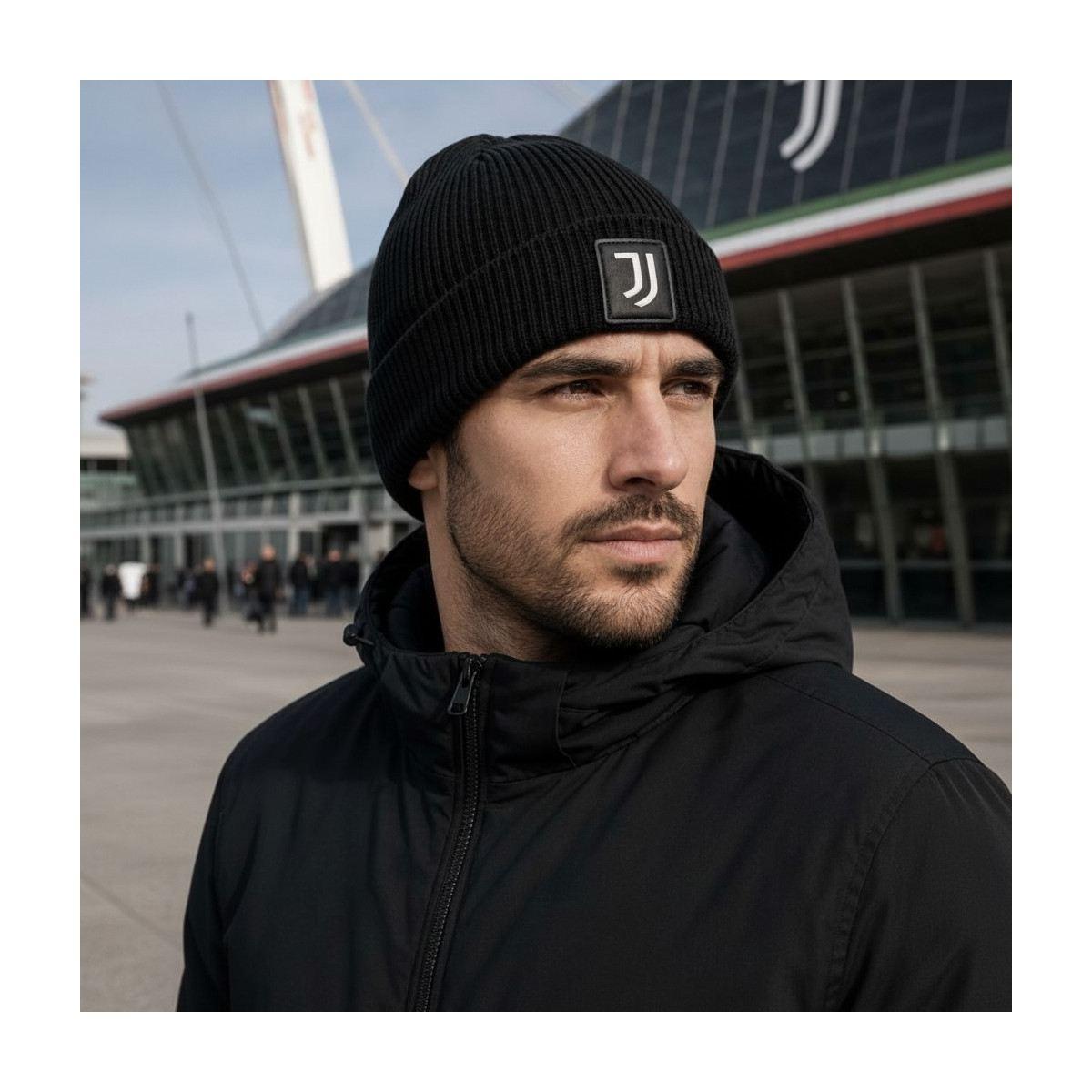 Cappello skipper in maglia uomo con patch in pelle Juventus