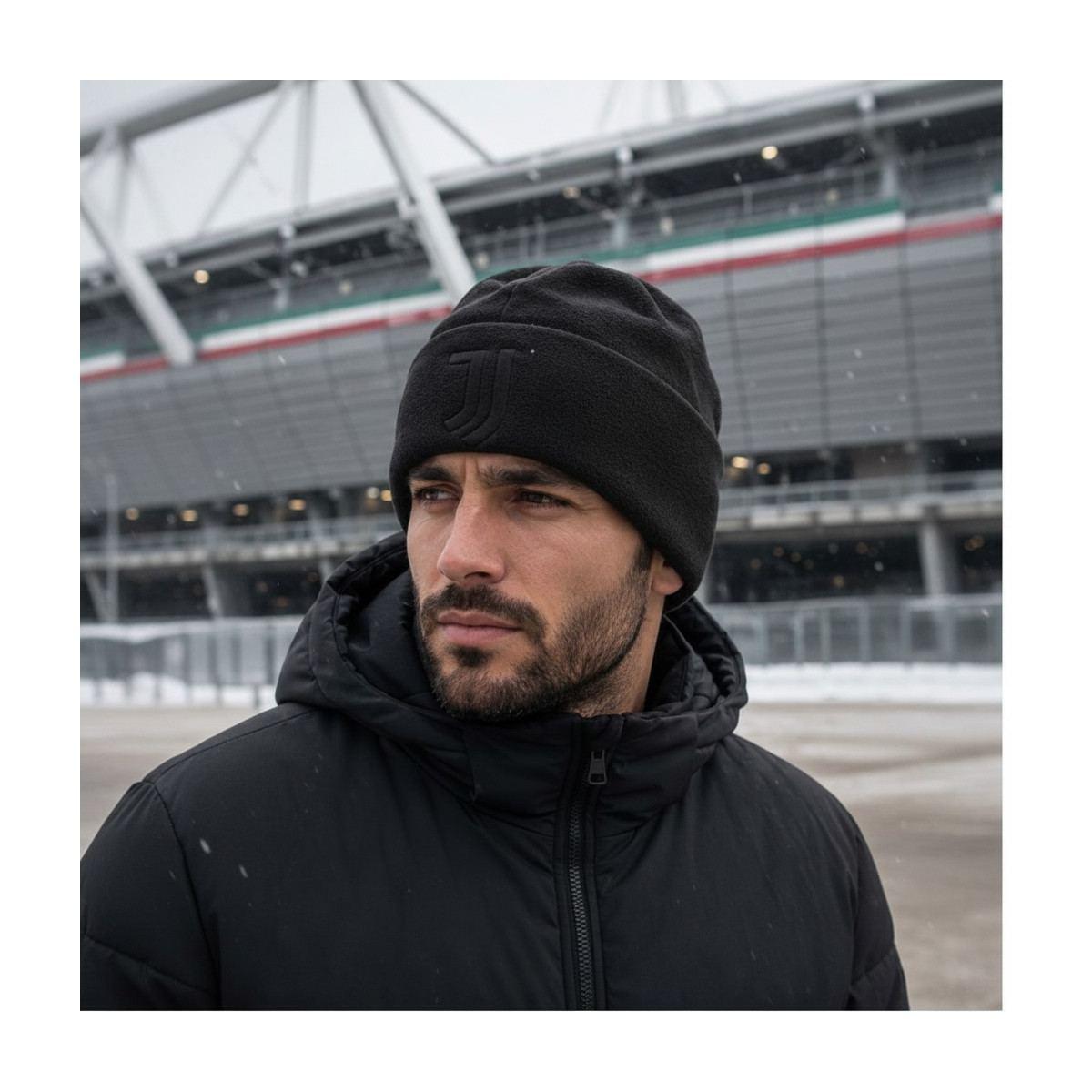 Cappello skipper uomo in pile con logo in 3D Juventus