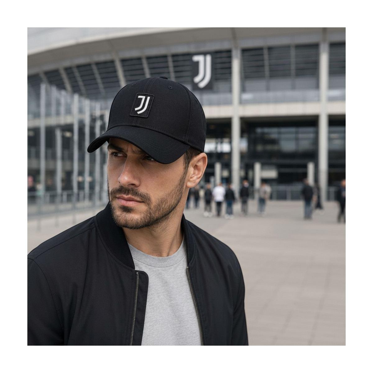 Cappello baseball uomo con patch in pelle e ricami Juventus