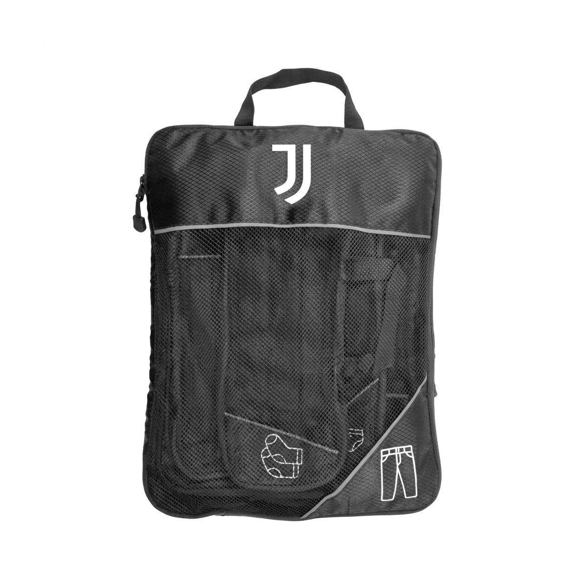 Set 5 pezzi da viaggio organizer valigia con zip estendibile ufficiale Juventus