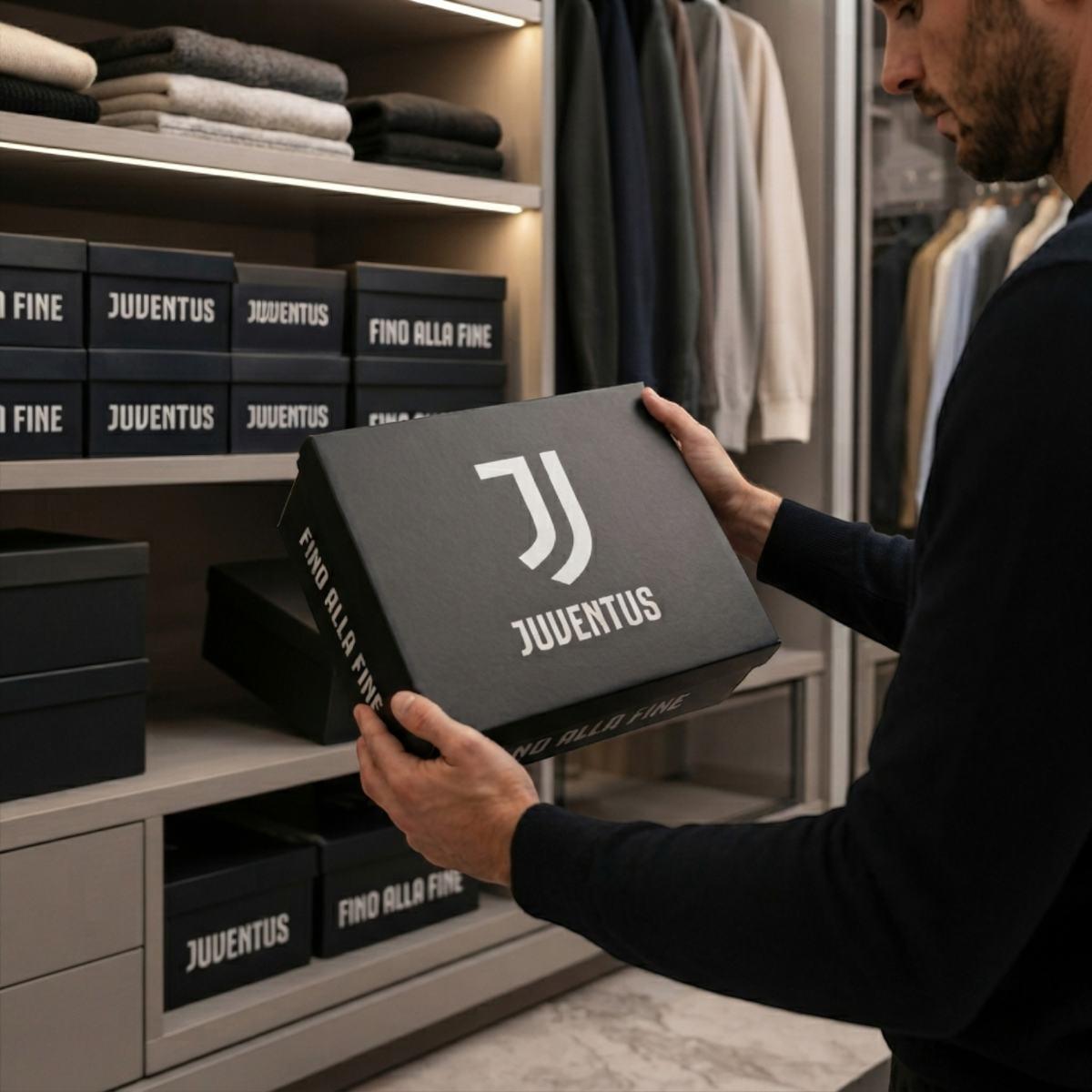 Set 10 pezzi scatole portaoggetti Juventus