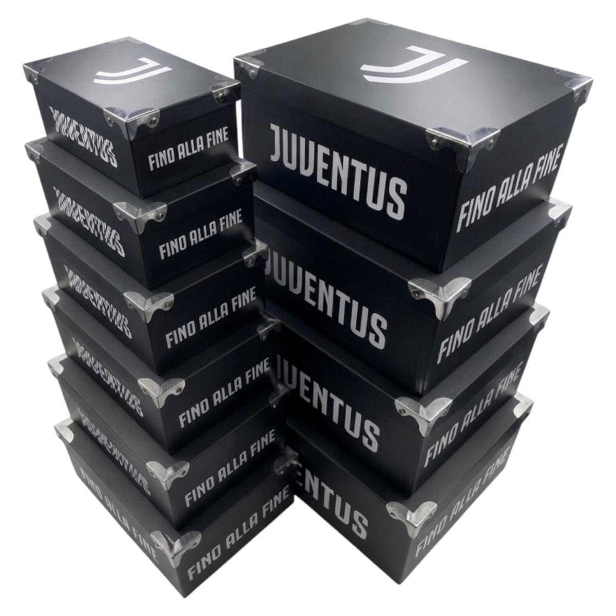 Set 10 pezzi bauletto portaoggetti Juventus