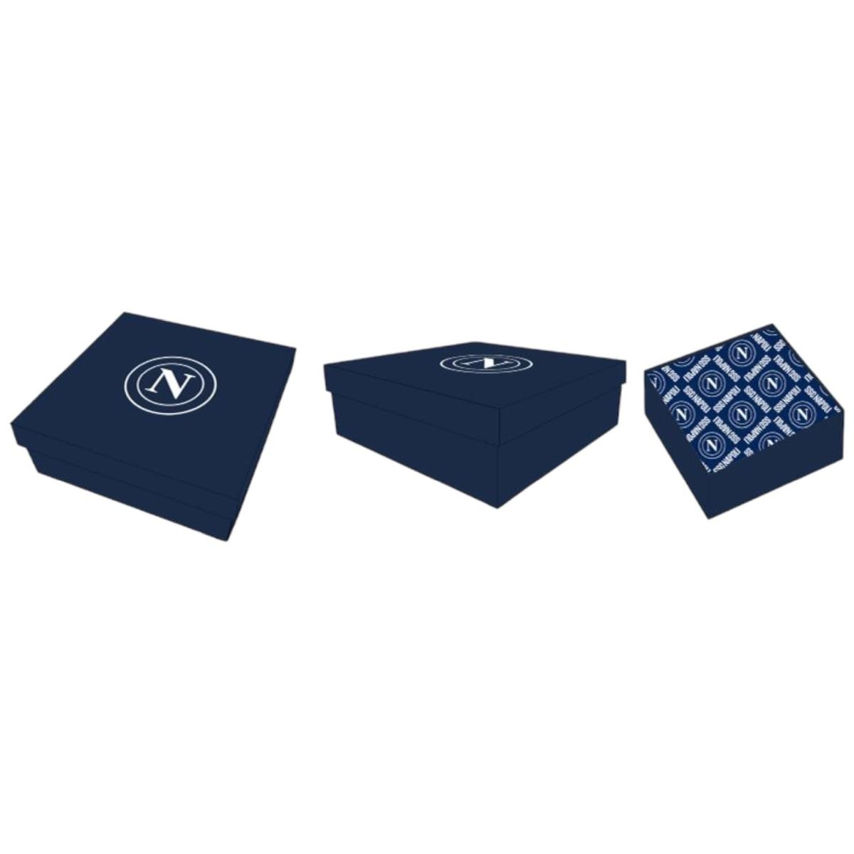 Cintura in pelle reversibile uomo in box SSC Napoli