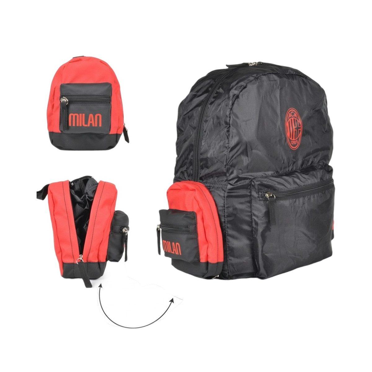 Zaino da viaggio richiudibile ed espandibile ufficiale Milan