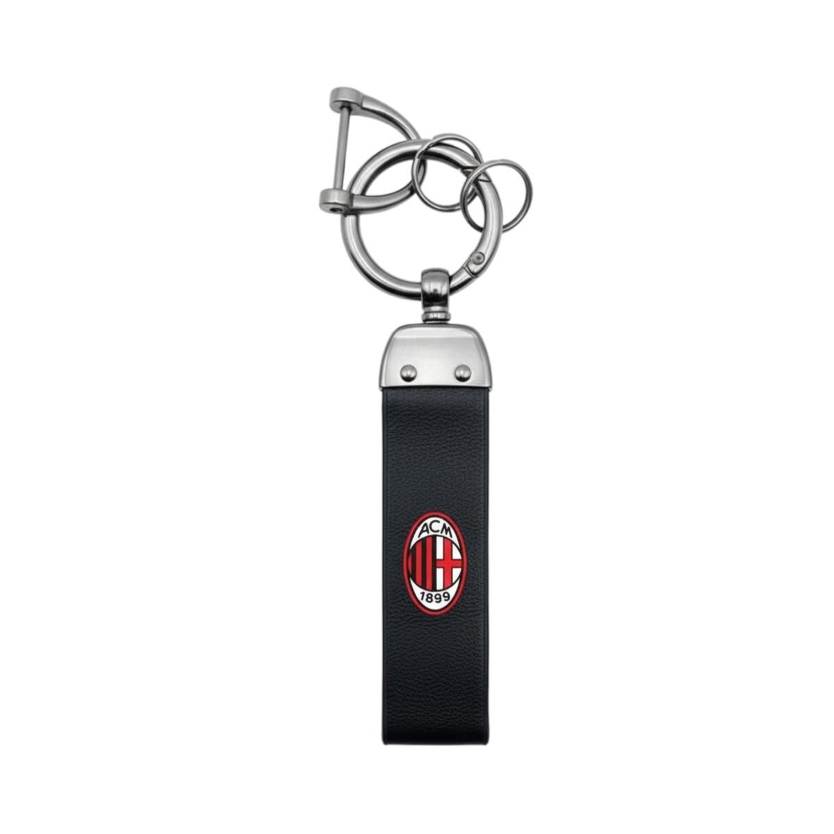 Portachiavi in pelle ufficiale Milan