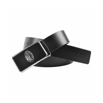 Parure cintura in pelle 2 fibbie in box ufficiale Milan