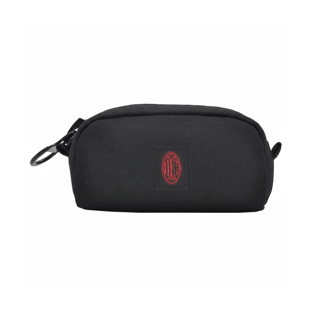 Pochette in canvas piccola con zip uomo ufficiale Milan