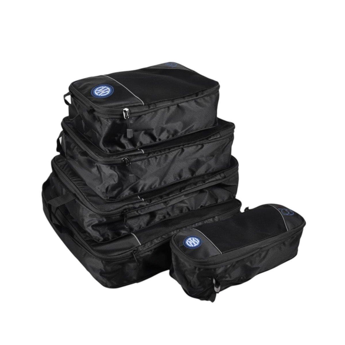 Set 5 pezzi artcoli da viaggio con zip estendibile ufficiale Inter