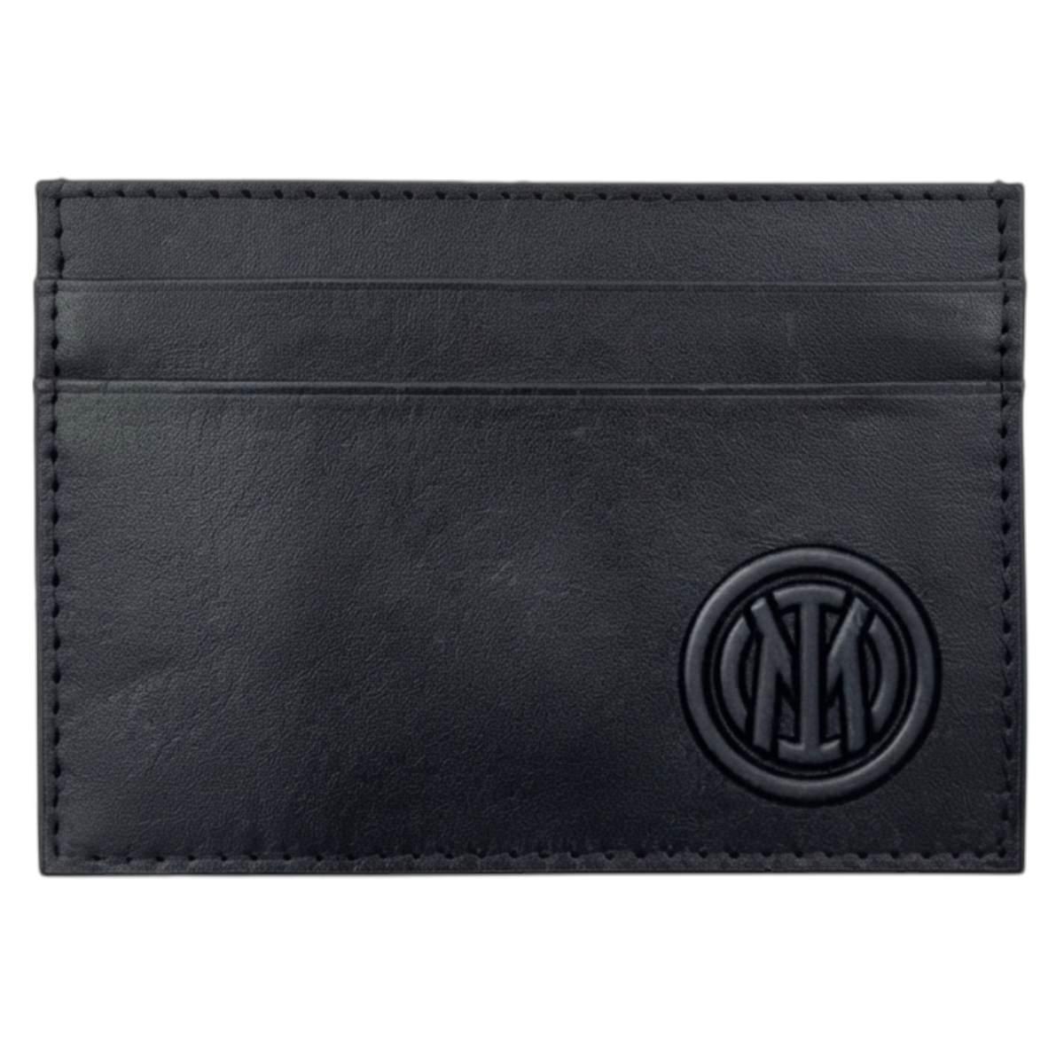 Portacarte uomo in pelle RFID ufficiale Inter