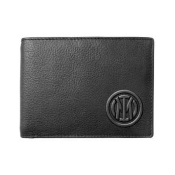 Portafoglio slim uomo in pelle RFID ufficiale Inter
