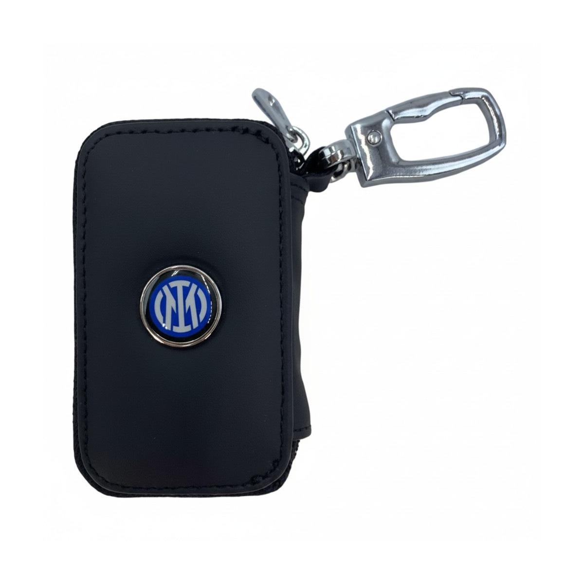 Portachiavi con zip in pelle uomo ufficiale Inter