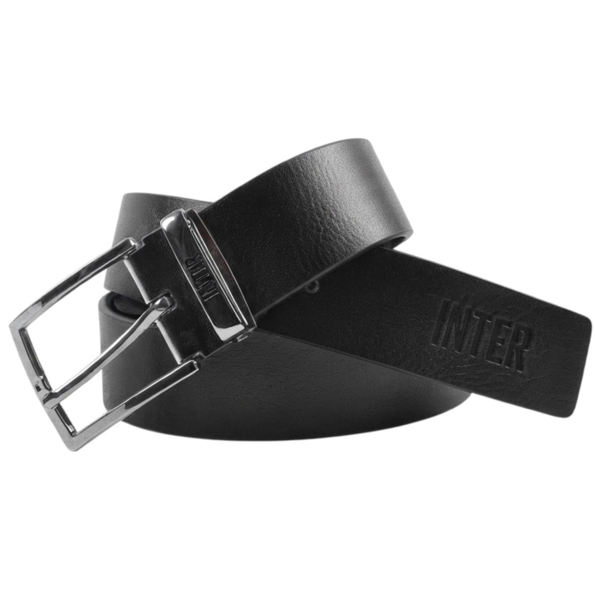 Parure cintura in pelle 2 fibbie in box ufficiale Inter