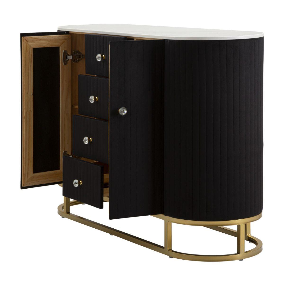 Mobile montpellier nero cm 120x40x85