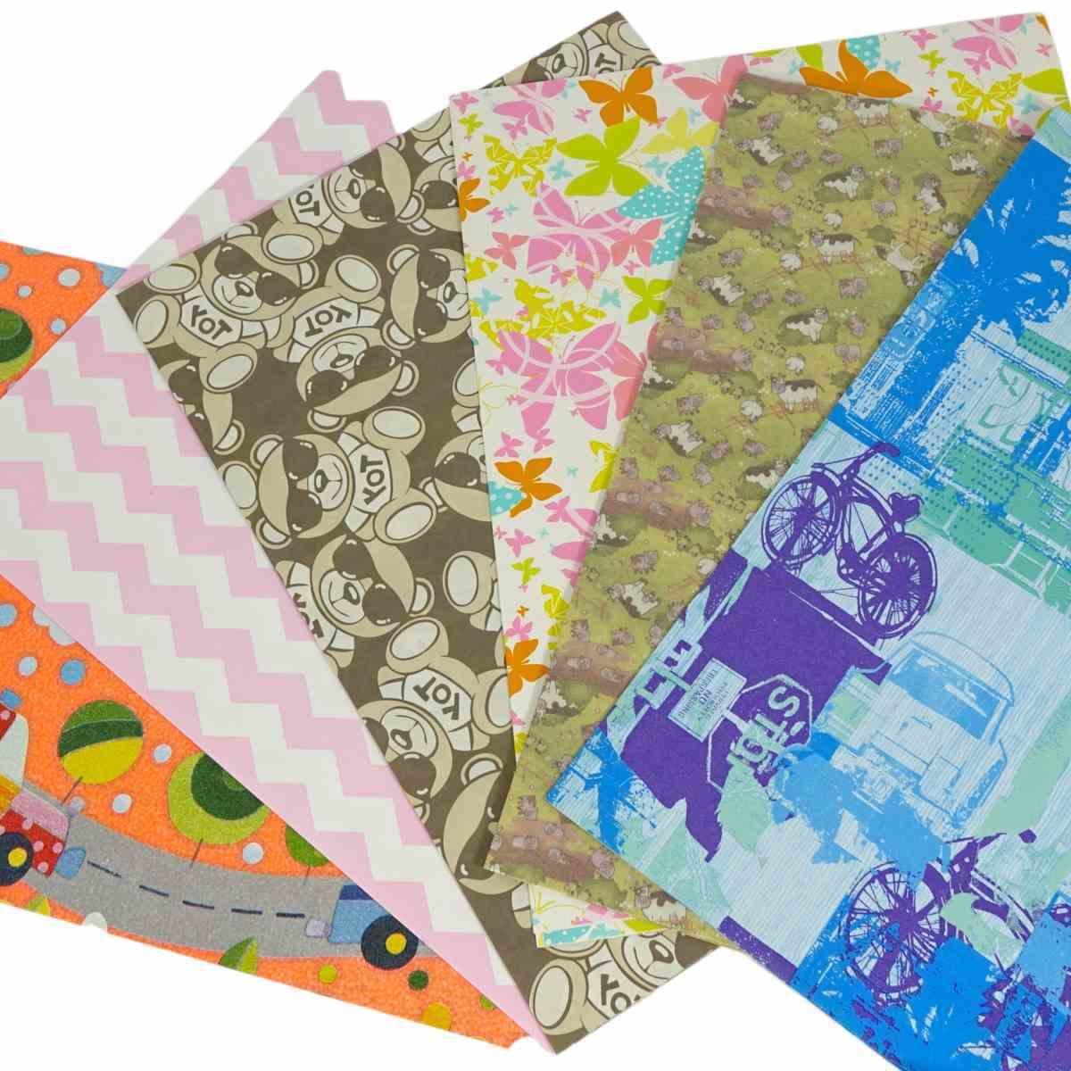 Confezione 25 Fogli carta regalo fantasia bambini 70x100 cm