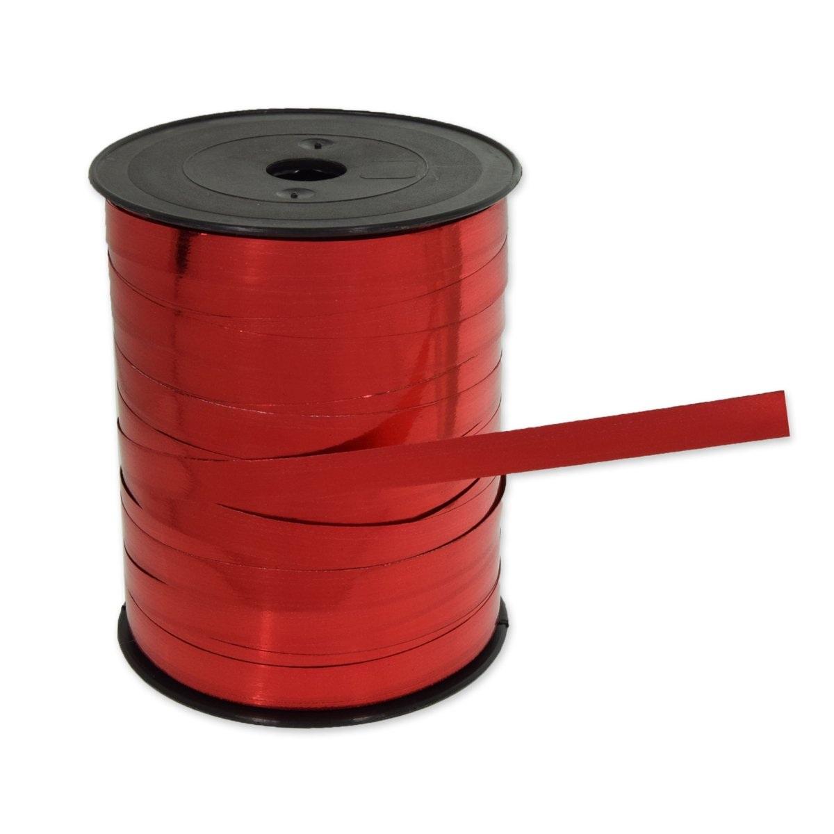 Rocchetto nastro metallizzato colore rosso mm.10 x 250 m.