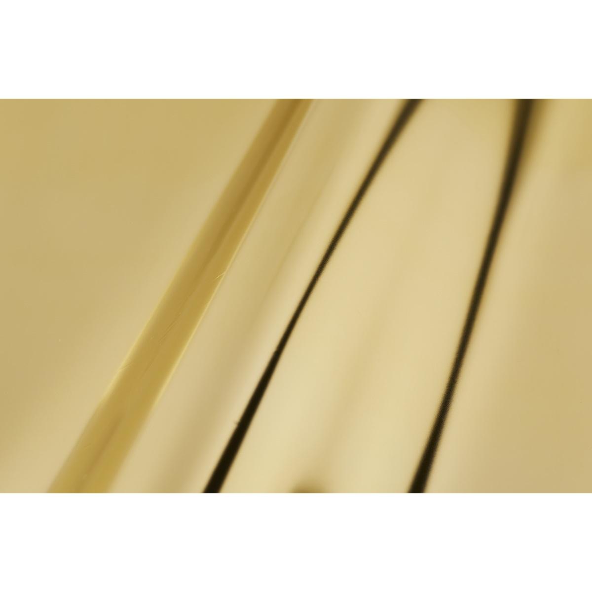 50 Buste metallizzate tinta unica  cm.35x47+4  lucide colore oro con pat. adesiva
