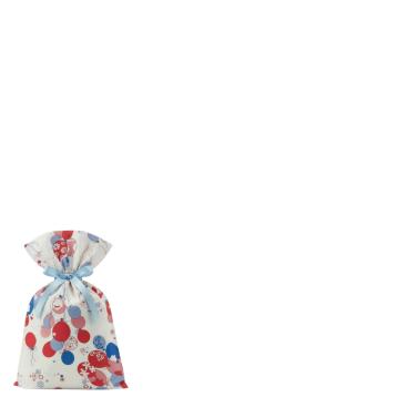 50 Buste perlate 15x25 cm fantasia palloncini rosso/blu