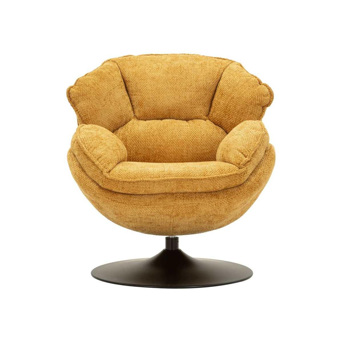 Poltrona amburgo senape cm 85x80x81