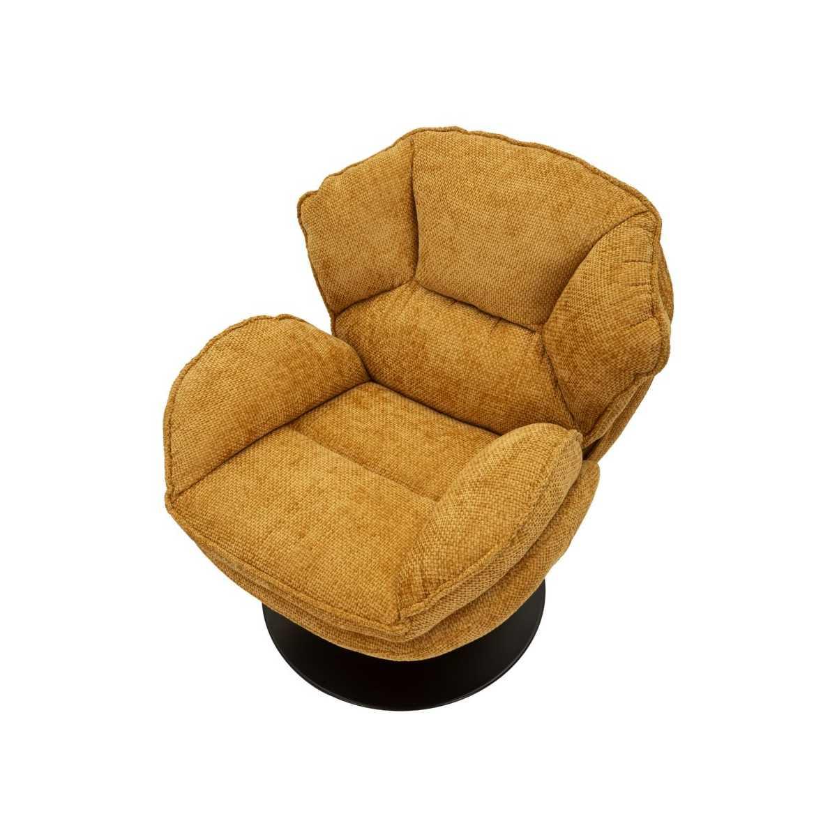 Poltrona amburgo senape cm 85x80x81